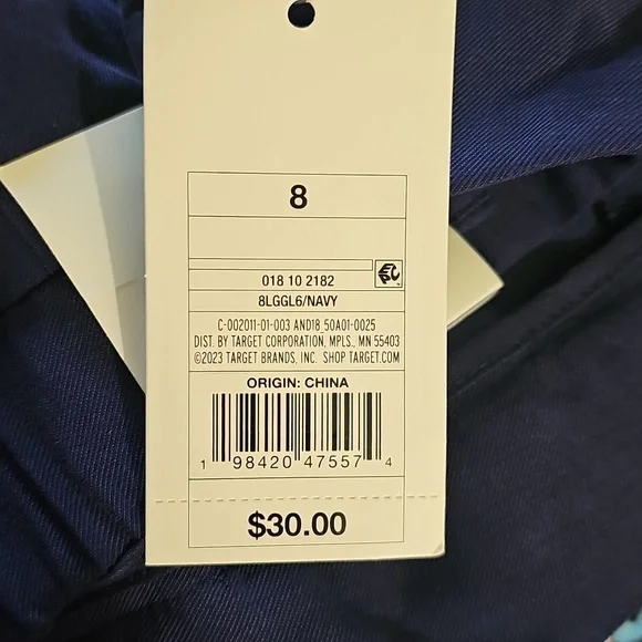 A New Day Women's High-Rise Stovepipe Trousers-Navy - Picture 4 of 5